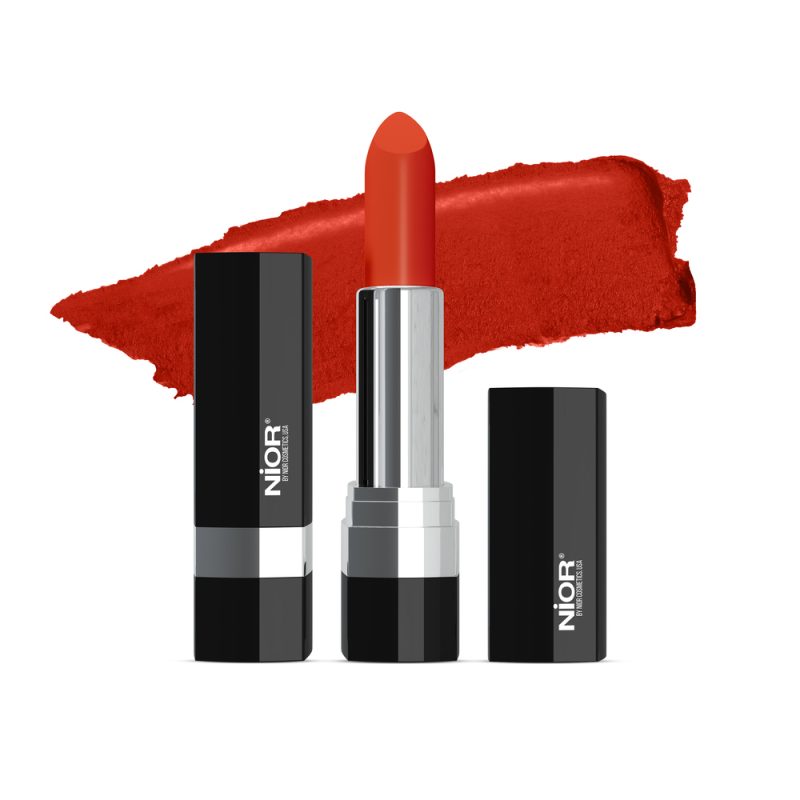 Velveteen Matte Lipstick - Coral Red