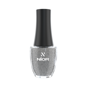 NIOR Glitter Nail Polish Silver Sparkle