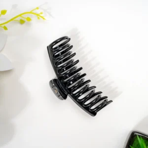 Barrel Jaw Clip - Shiny Black