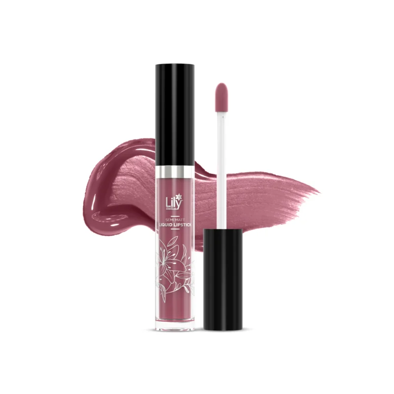 Lily-Lip-Semi_Matt_Fearless-(1) Lily Semi Matt Liquid Lipstick- Fearless