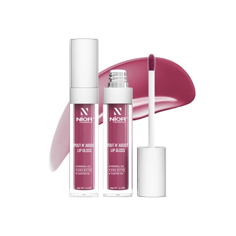 Nior Pout N About Lip Gloss - Raspberry Riot