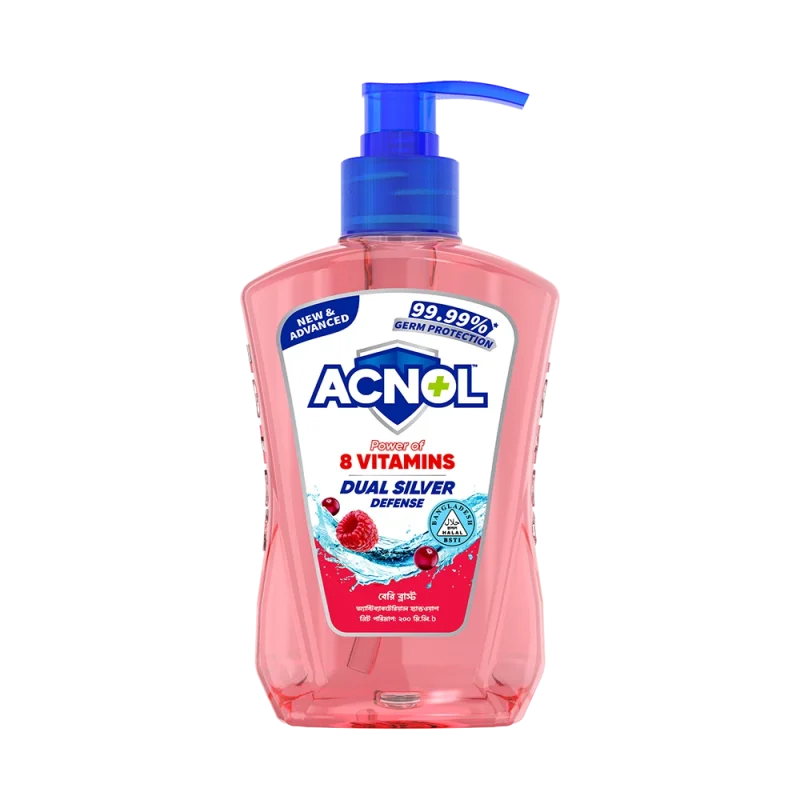 New - Acnol Berry Blast Handwash 200ml - Front.669 Revise 2